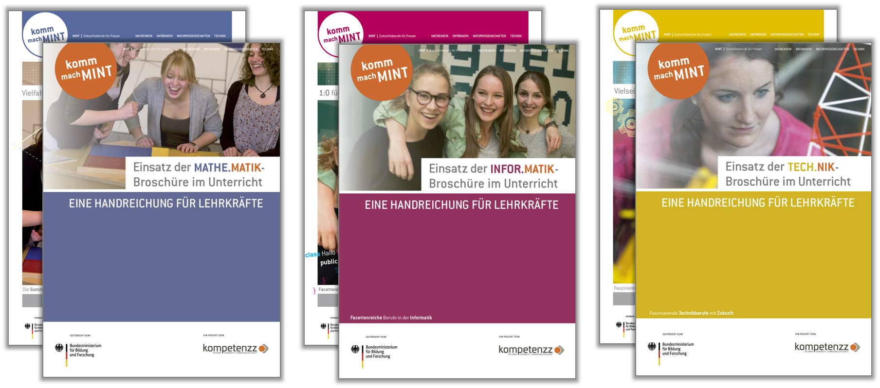 Titelbilder der Handreichungen
