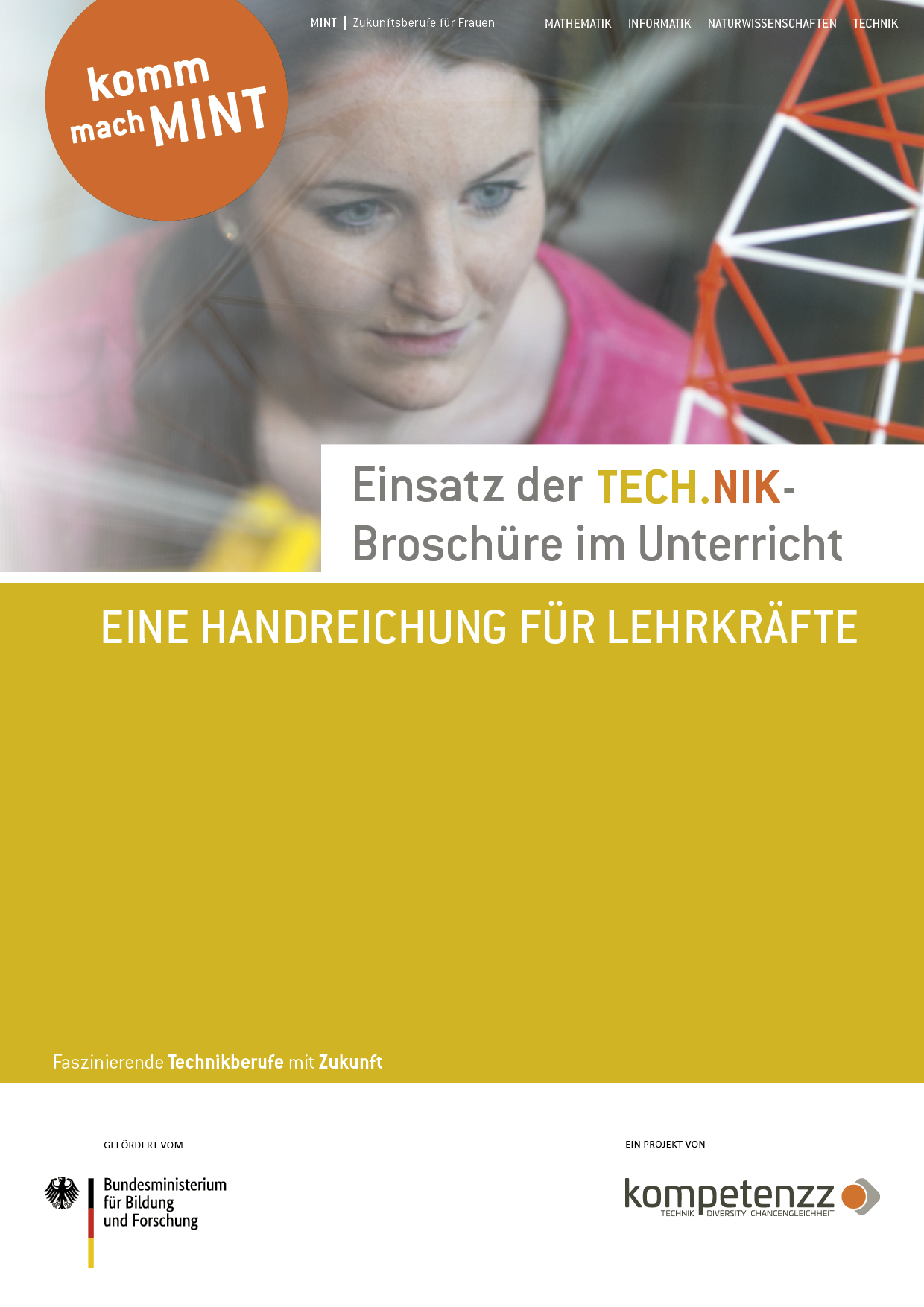 Titelbild der Handreichung Technik