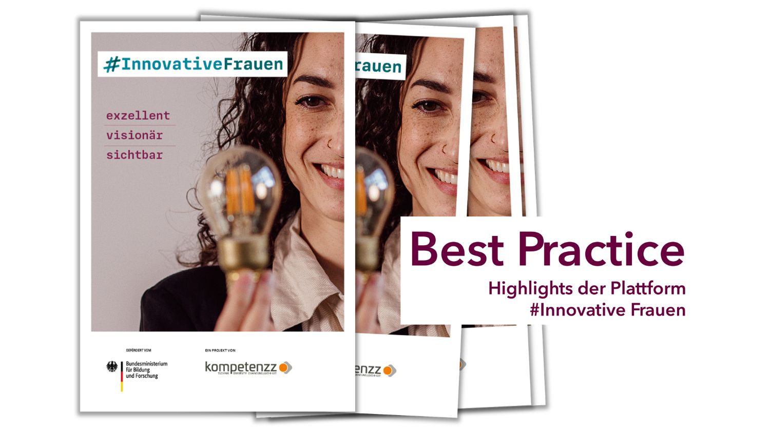 Titelbild der BestPractice-Broschüre der Plattform #InnovativeFrauen