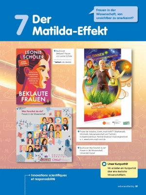 Seite des Deutschlehrwerks zum Matilda-Effekt